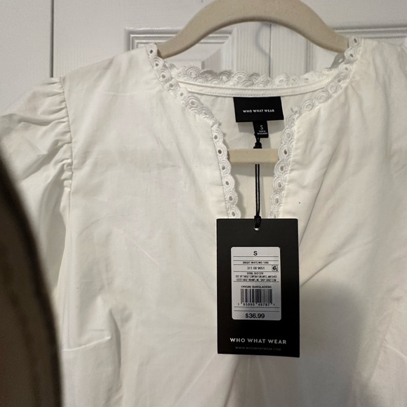 Tiered midi dress perfect coverup for linner!Love the eyelet detail around neck! - Picture 2 of 4